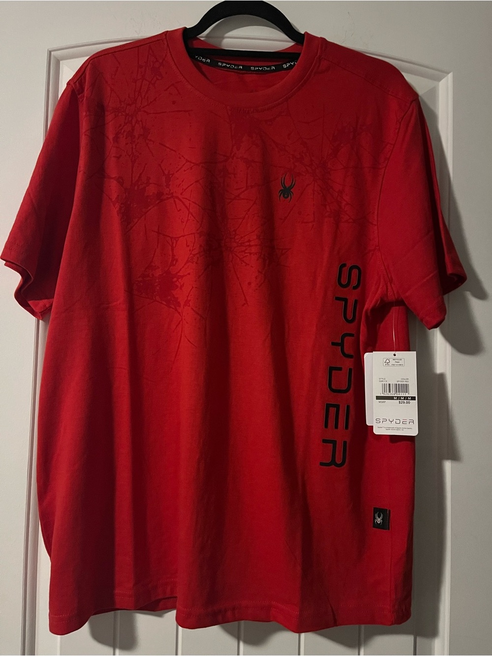 Spyder Red Short-Sleeve Graphic Logo Tee